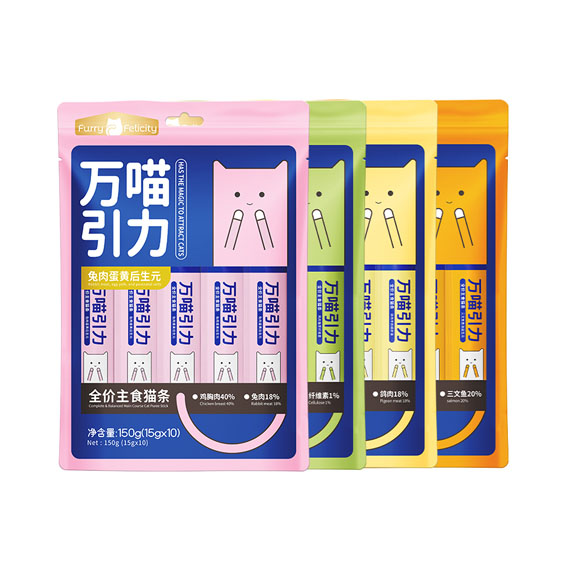 FurryFelicity Directly Supplies OEM Organic Cat Treats High Protein Nutrition Food Multi-Flavored Beef Vegetable-Food Safe